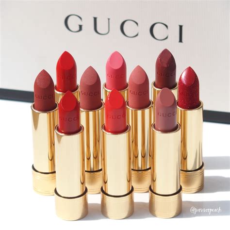 gucci labial|Gucci lipstick color chart.